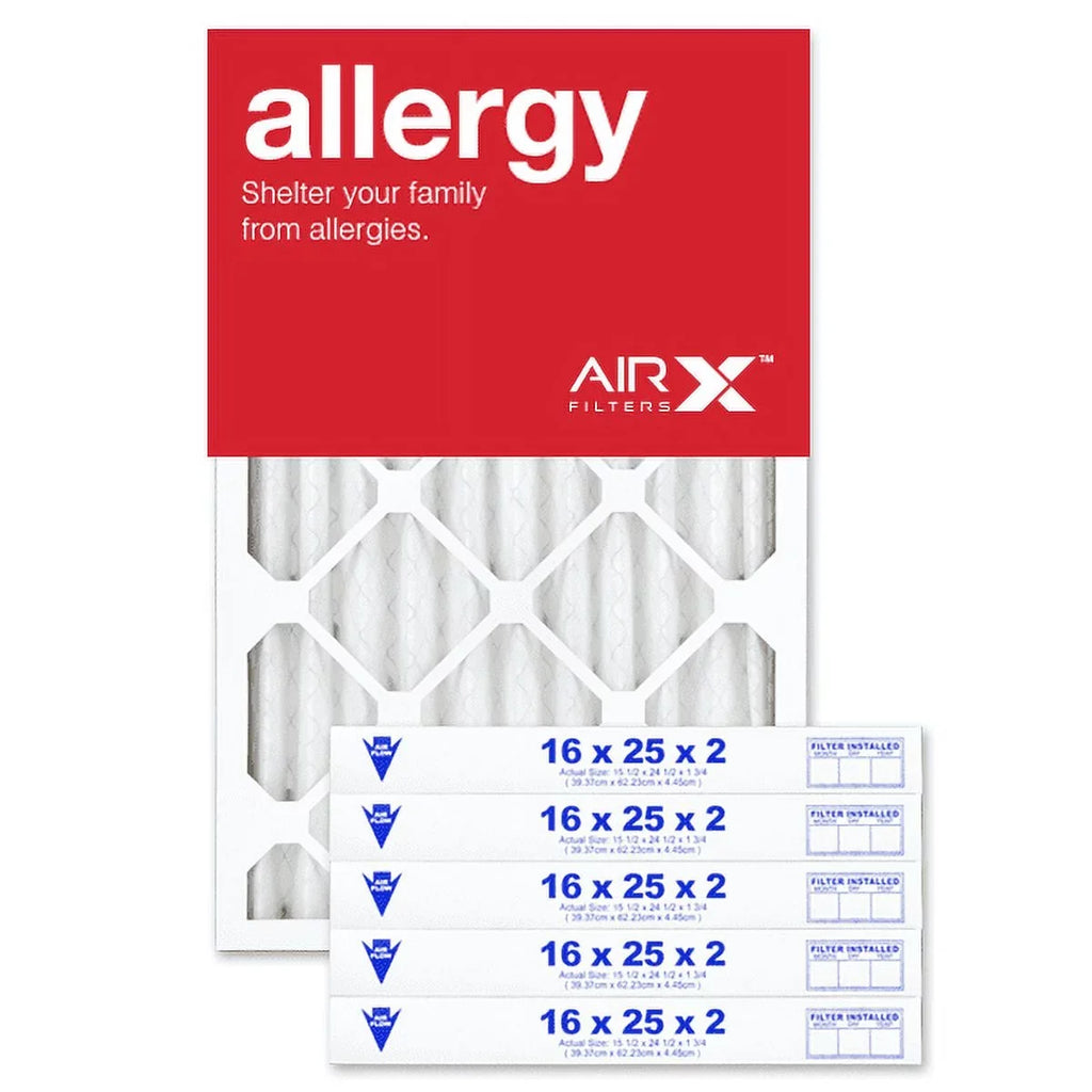 Filter the Made Filters MERV AC 6-Pack, USA Air Allergy 16x25x2 HVAC in AIRx Filter, Pleated Furnace 11 Air