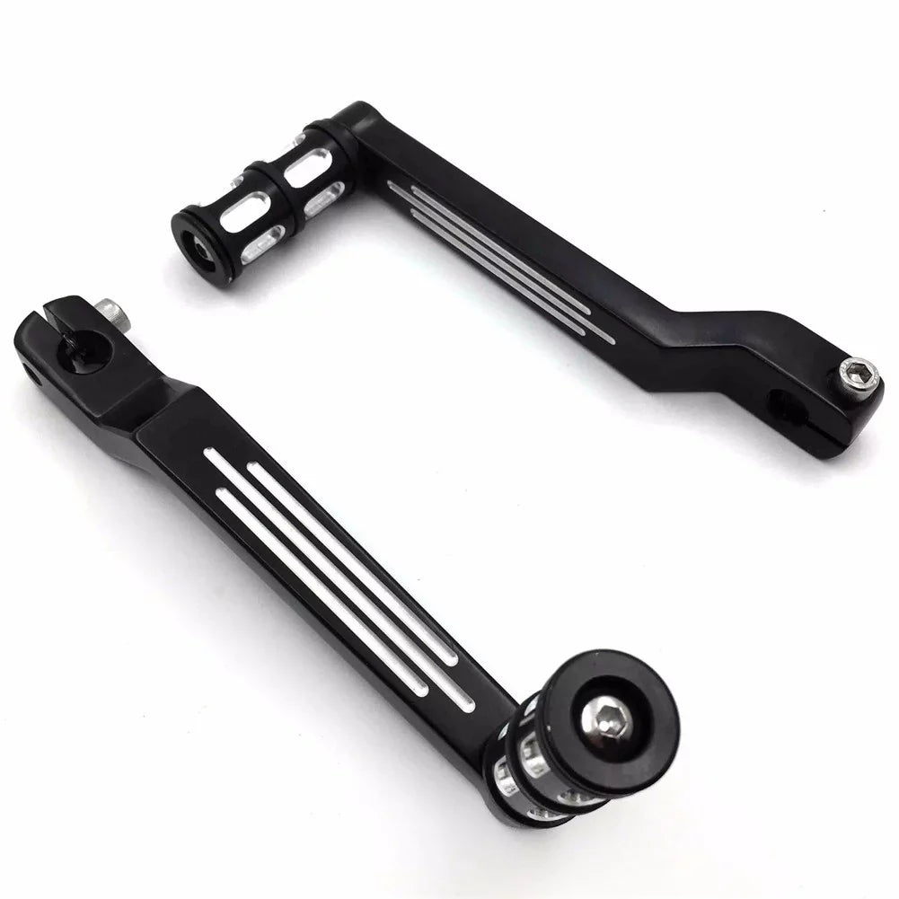 Glide 1988 Pegs Davidson w/ 009C- later Heel and Electra Shifter Aluminum Black For HTT- Shift design Toe Harley Levers