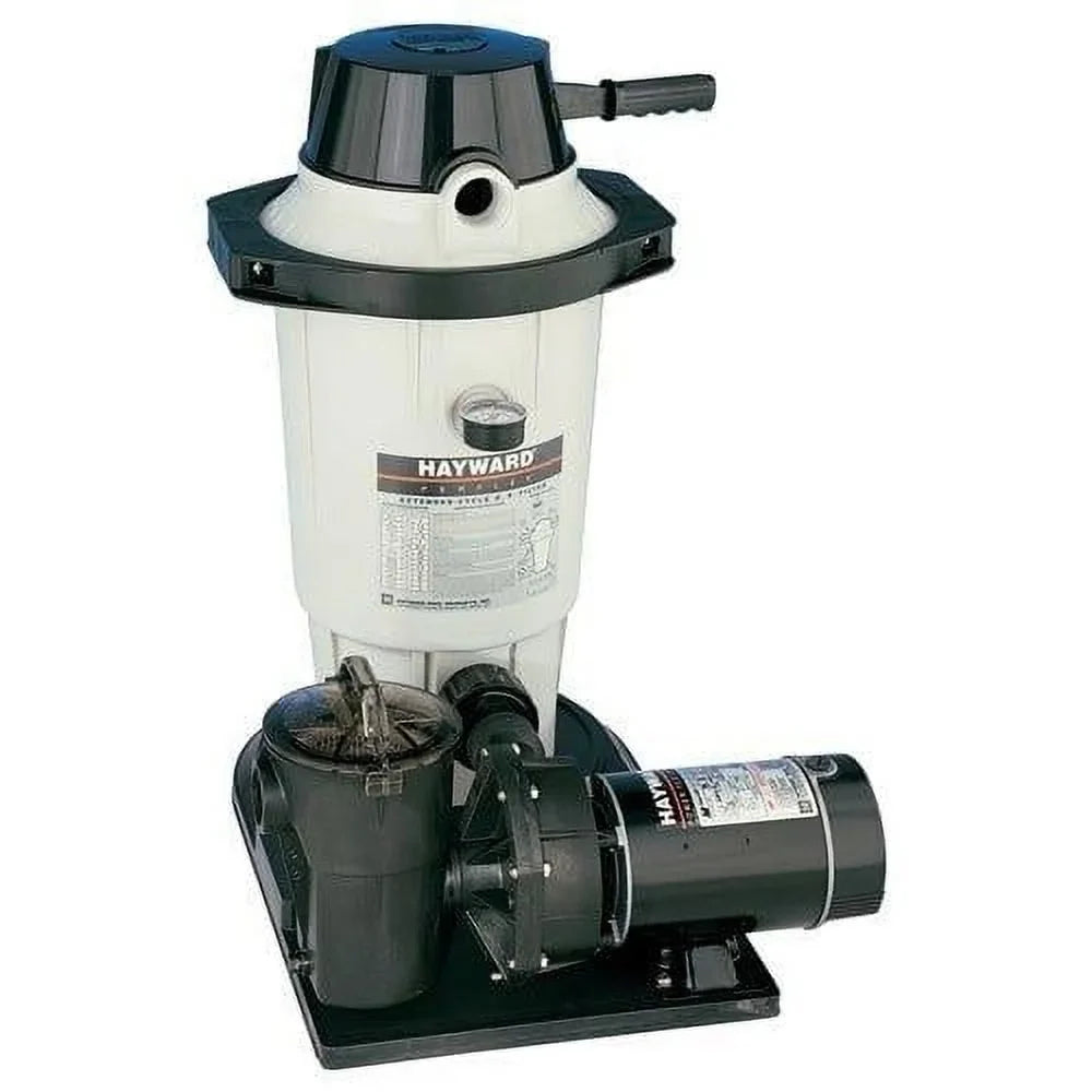 Ground Matrix Hayward Sq. 1-1-2HP Filter Above W3EC50C93S ft. D.E. Extended-Cycle System with Perflex 25 Pump Power-Flo