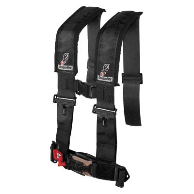 4-Point for Side Can-Am Harness Racing w/Adjustable 2017-2018 R Passenger Black 3" Turbo Sternum X3 Maverick Max Clip Safety X H-design Dragonfire DS