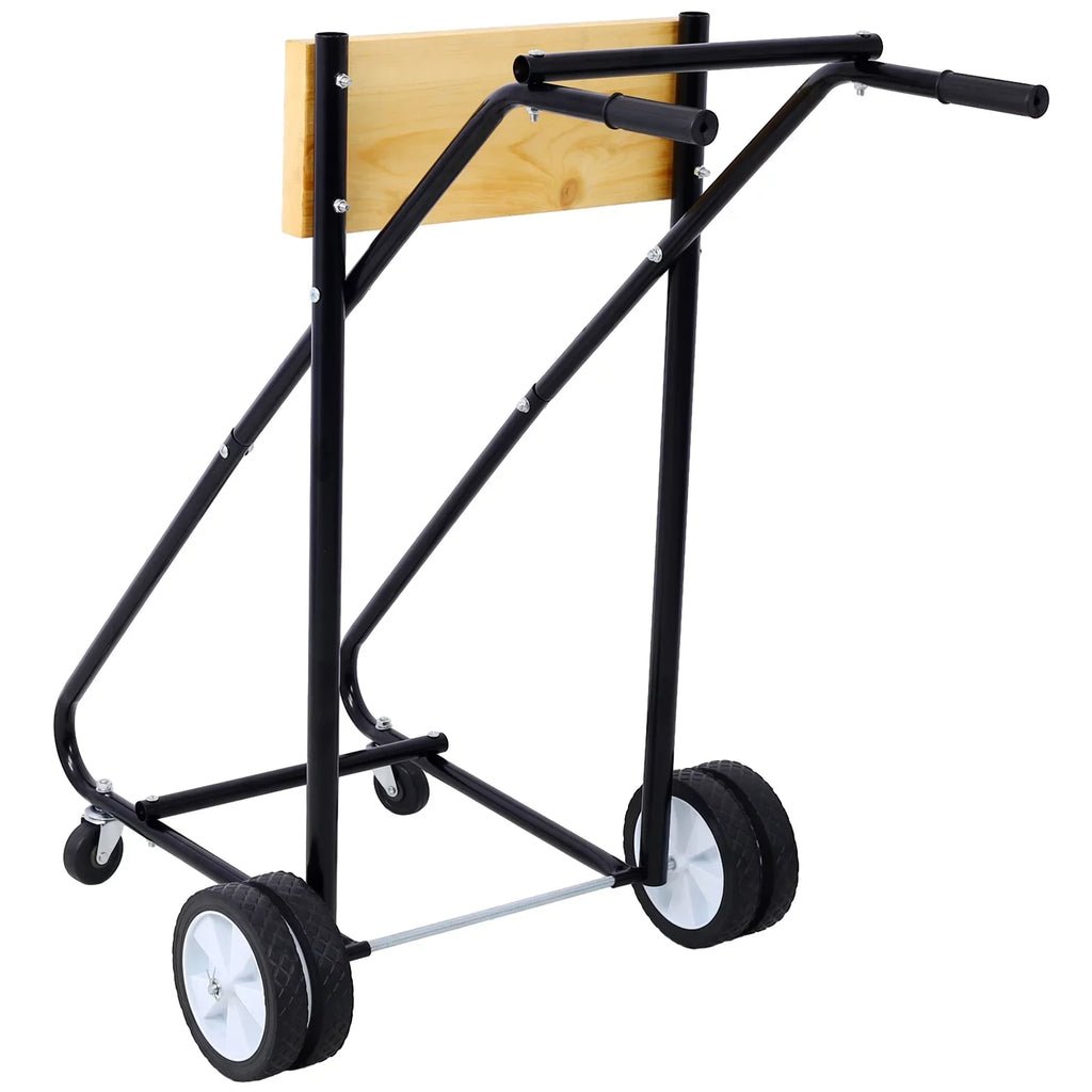 Boat Outboard Steel Easy Stand, with Wheels Capacity, and Mobility 315lbs Garage for Storage Perfect for Maintenance Motor -