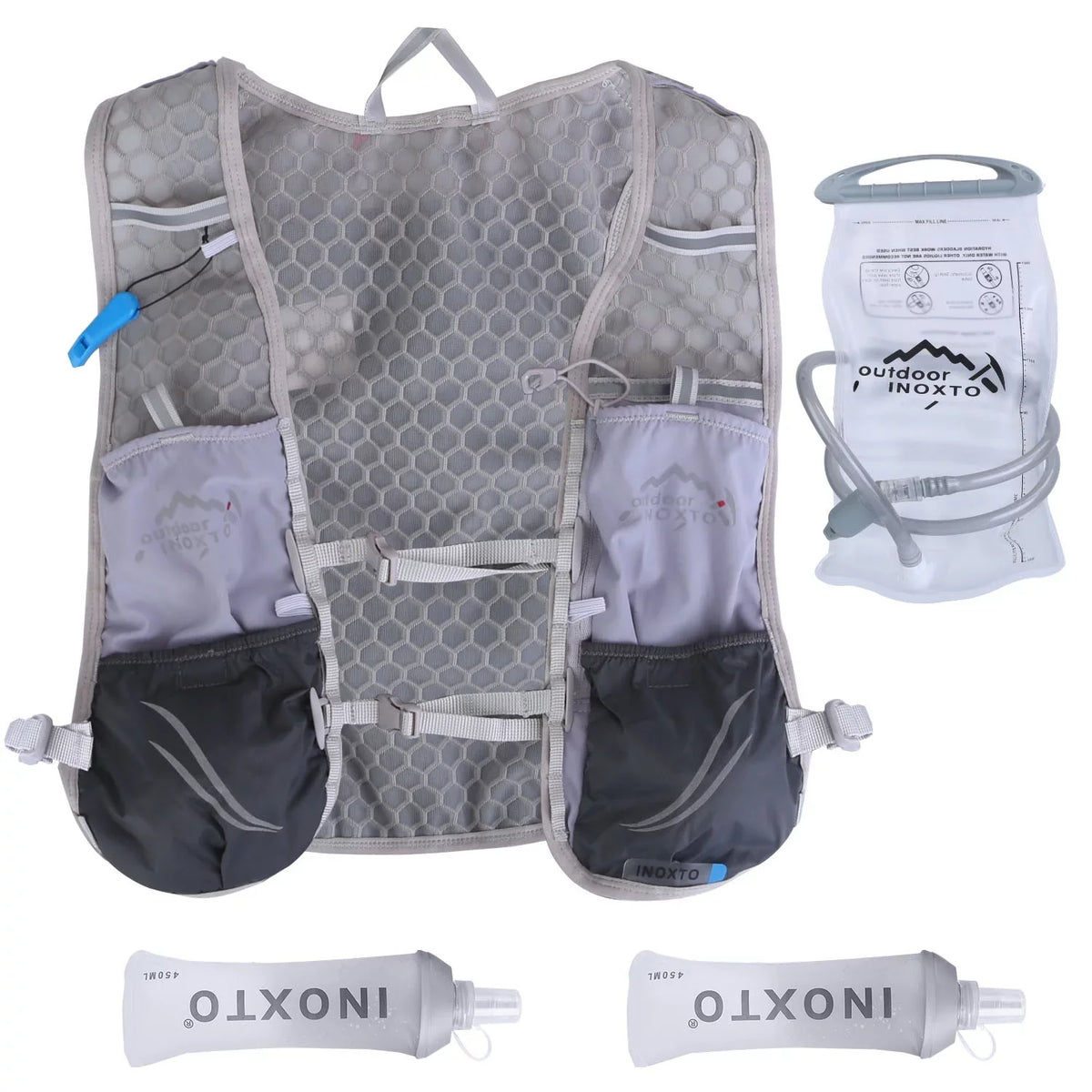 Running Grey for Backpack, Vest Vest with Race Runing liquid Running Hydration Pack liquid Hydration Cycling iMounTEK Hiking 2.4L Bag Marathon Trail Bladder