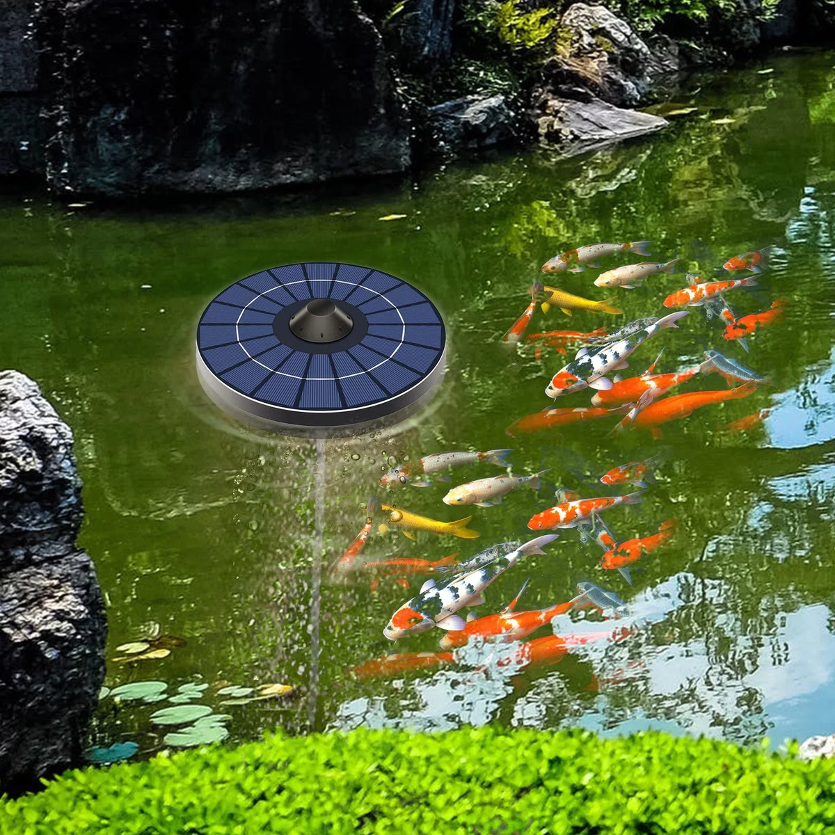 liquid Aerator Bubble Pond Bubble Pump liquid Pond Aerator With Pond Bubble And Solar liquid And Fish Dsfen Stone With Stone Air Aerator Fish Air Pump Pond Instrument,Stone