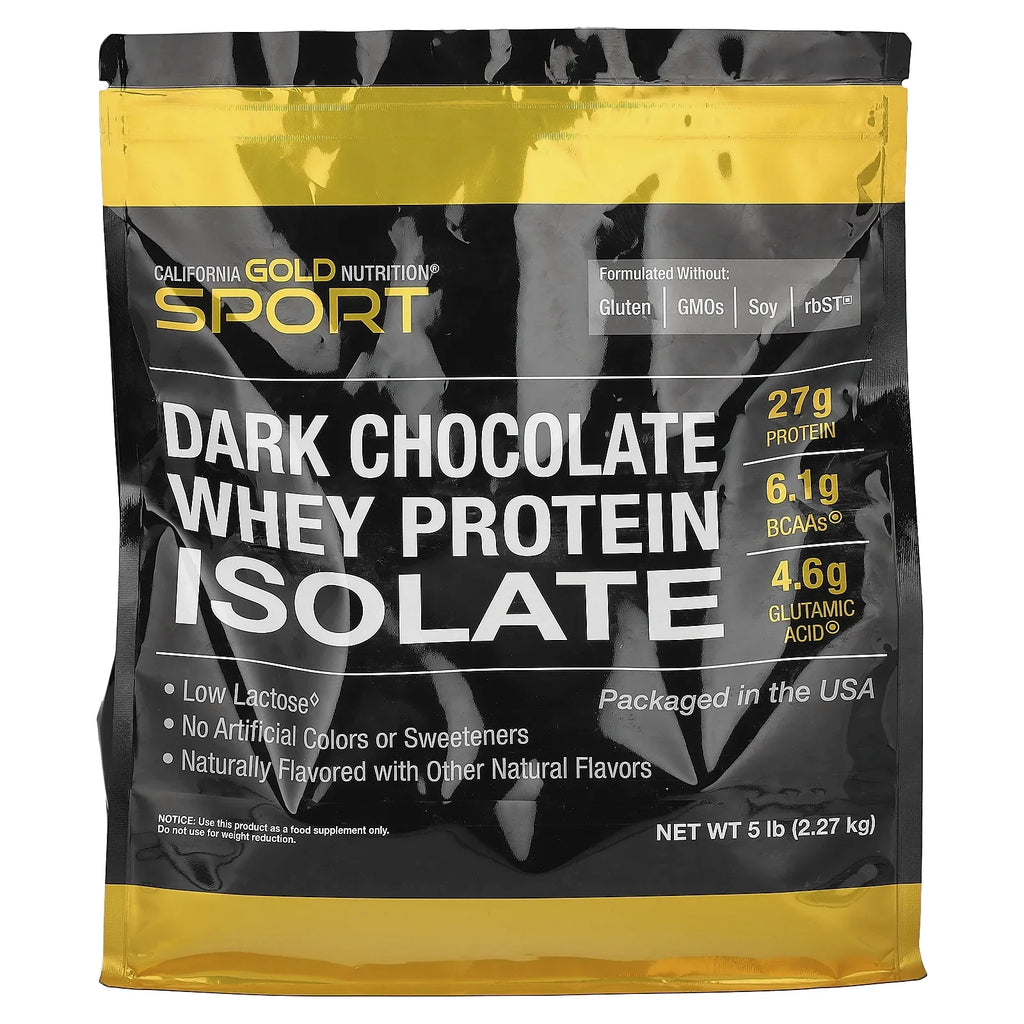 lbs kg) Chocolate Gold (2.27 Whey SPORT Isolate, Protein - Nutrition Dark 5 California