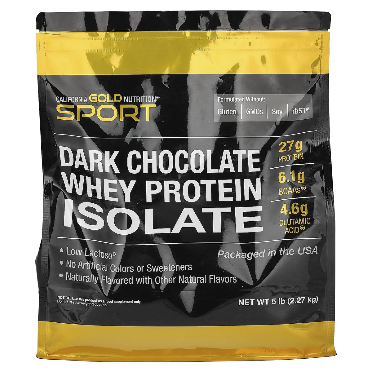 lbs kg) Chocolate Gold (2.27 Whey SPORT Isolate, Protein - Nutrition Dark 5 California