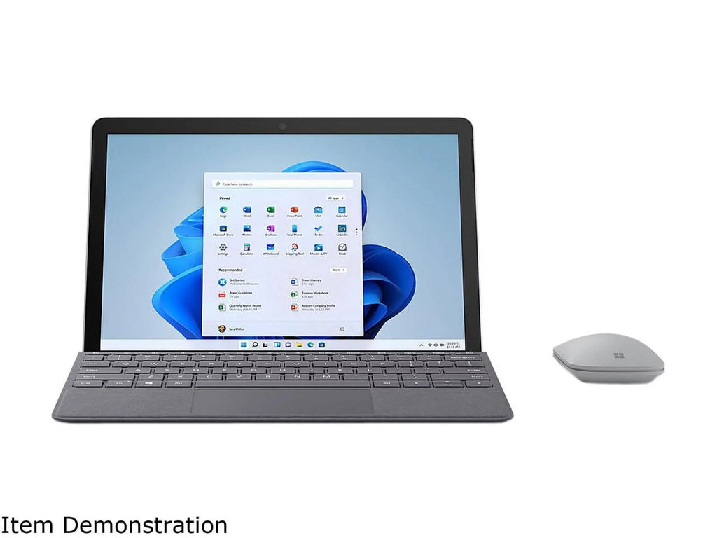 8GB 8VC-00001 Surface 10 SSD, RAM, Microsoft Pixel 11, Sense Windows 10.5" 3 Display, Go 128GB Platinum, Point i3-10100Y, Intel Multi-Touch, Core