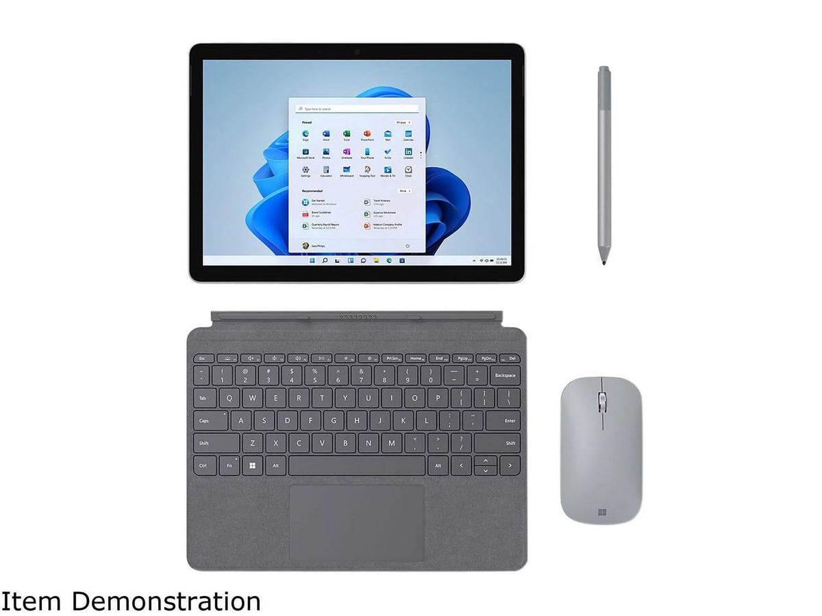 8GB 8VC-00001 Surface 10 SSD, RAM, Microsoft Pixel 11, Sense Windows 10.5" 3 Display, Go 128GB Platinum, Point i3-10100Y, Intel Multi-Touch, Core