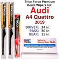 Audi Beam Wiper of A4 Wipers Performance (Set 3) w/Rear 2019 Quattro