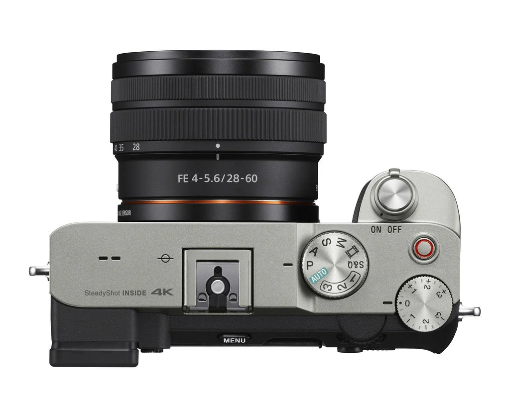 (Silver) a7C FE Bundle with Alpha 28-60mm Camera Essentials Lens Mirrorless