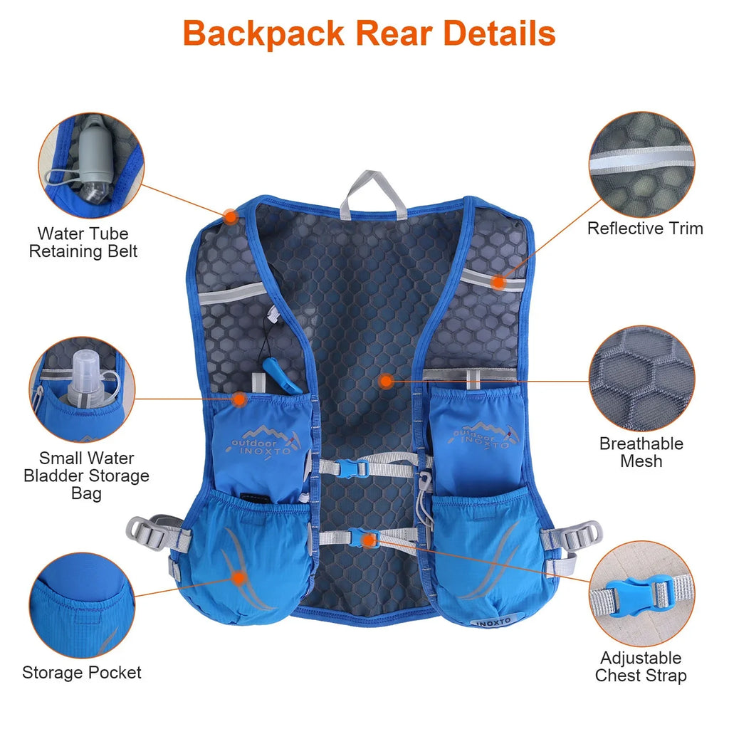 Running Grey for Backpack, Vest Vest with Race Runing liquid Running Hydration Pack liquid Hydration Cycling iMounTEK Hiking 2.4L Bag Marathon Trail Bladder