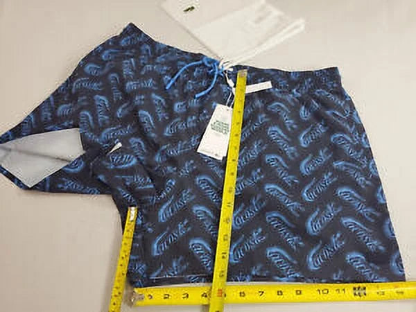 dry navy men 51 XL MH5635 swimwear F65 Lacoste $90 trunks 324209 quick new short