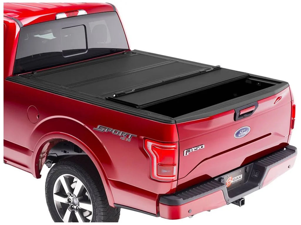 448327 2020 Bed Hard 2015 RealTruck with | (78.9") Bed F-150 Tonneau Compatible | BAK - BAKFlip MX4 Truck 6' Cover 7" Folding by