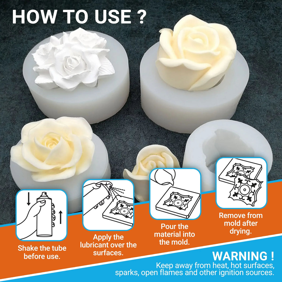Epoxy 2 (2 Adhesive for Silicone fl oz) Pack Spray Guru Release 13.5 x Mold Resin