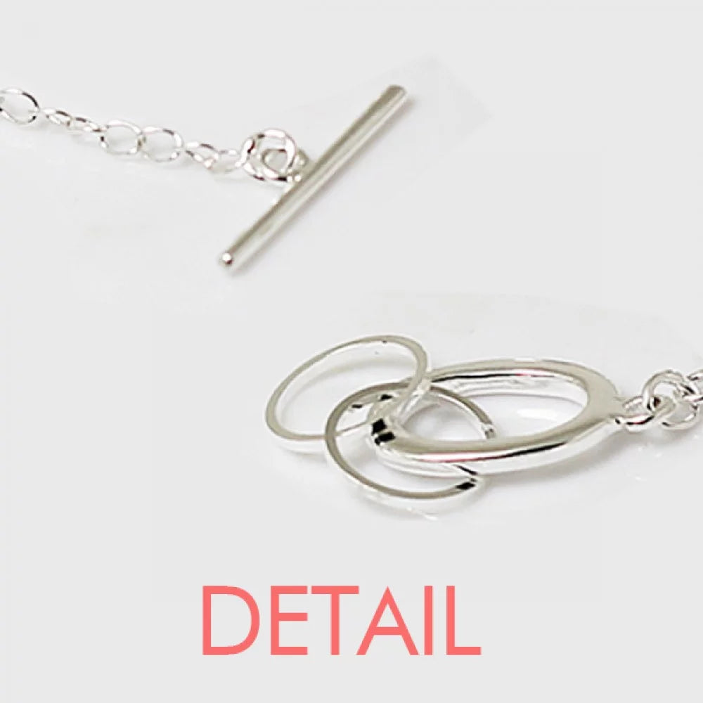 Heart Chain Design Jewelry Pattern Charm Bangle Electrocardiogram Bracelet