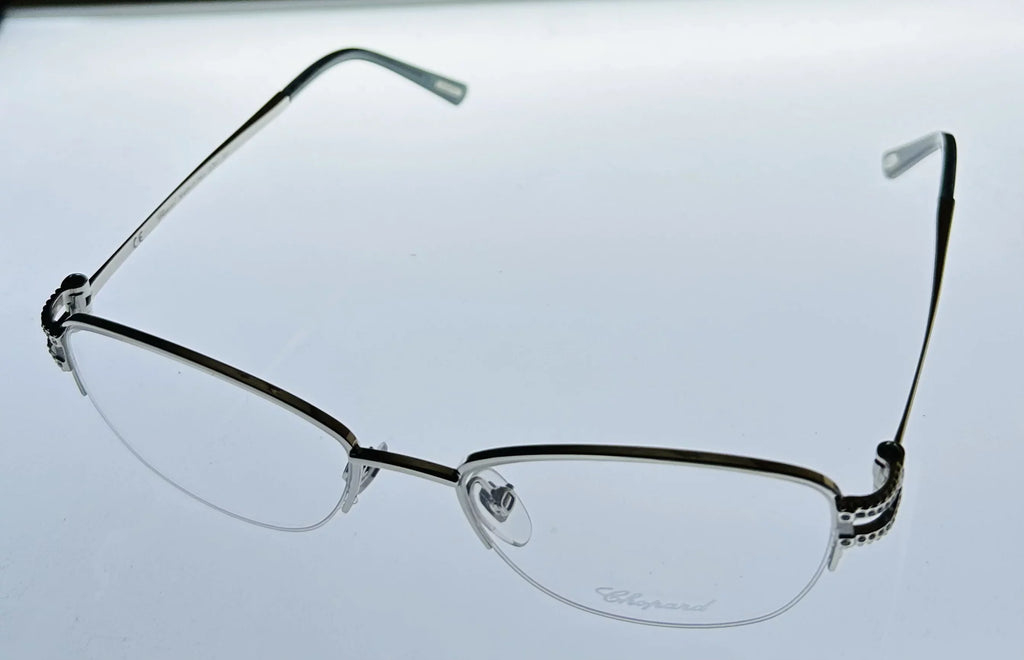 Rimless 579Y VCH052S Metal 52mm Plate Eyewear Square Silver Women's Chopard