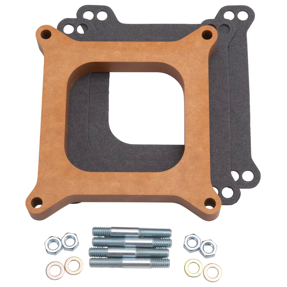Laminate Edelbrock Holley Carburetor Open in Spacer Wood 1/2 8724 Edelbrock