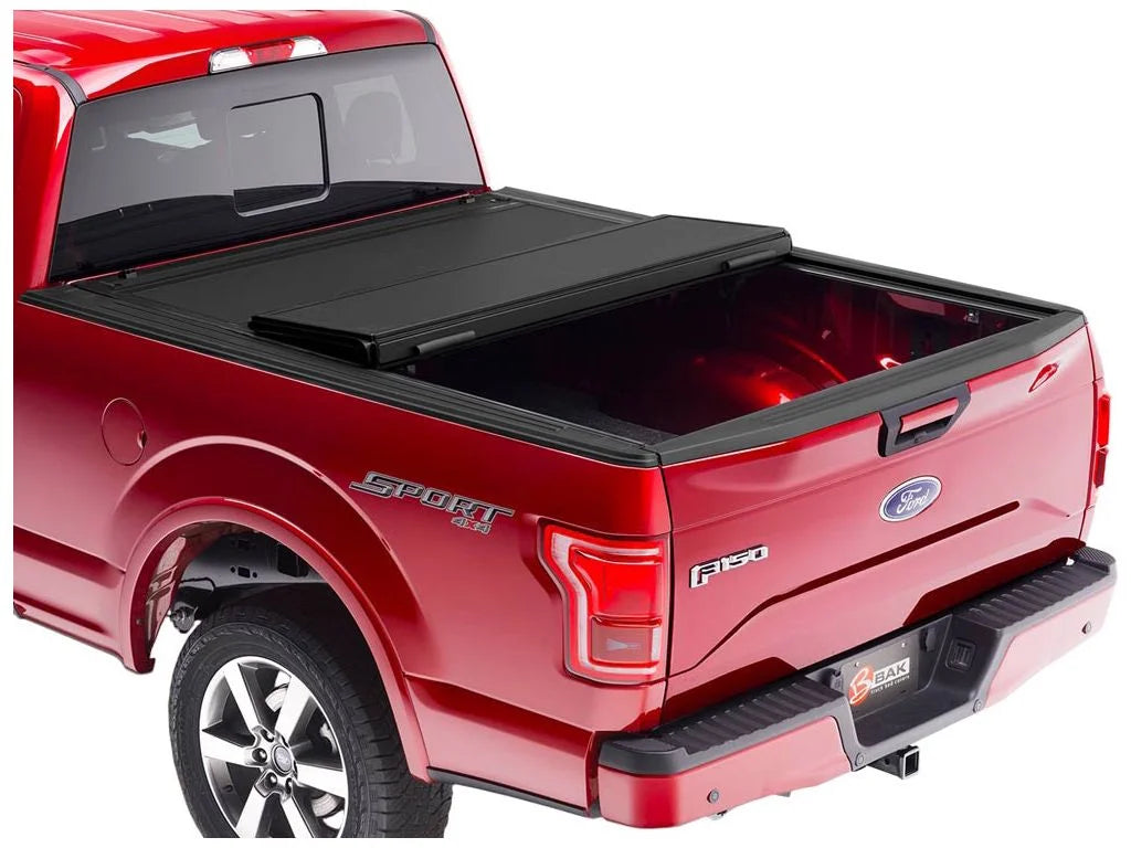 448327 2020 Bed Hard 2015 RealTruck with | (78.9") Bed F-150 Tonneau Compatible | BAK - BAKFlip MX4 Truck 6' Cover 7" Folding by