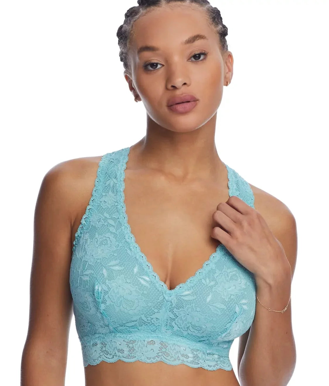 NWOT Curvy Racerback Never COSABELLA Large, Never Say Bra, Capri Blue US
