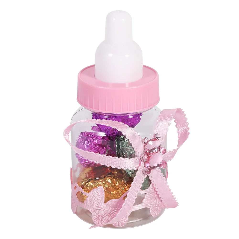 Chocolate Partido Caja los Botellas de Botella Caramelo bebé Ducha favorece for Regalos (Rosa) el - Regalo de de de del Caja Caramelo 50Pcs de la