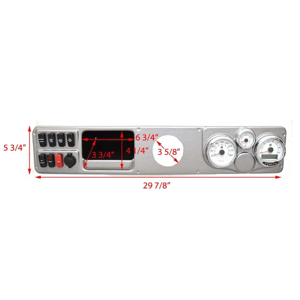 5 Lund Panel Gauge 3/4 2249305 Mercury 7/8 Inch x Smartcraft | Boat 29