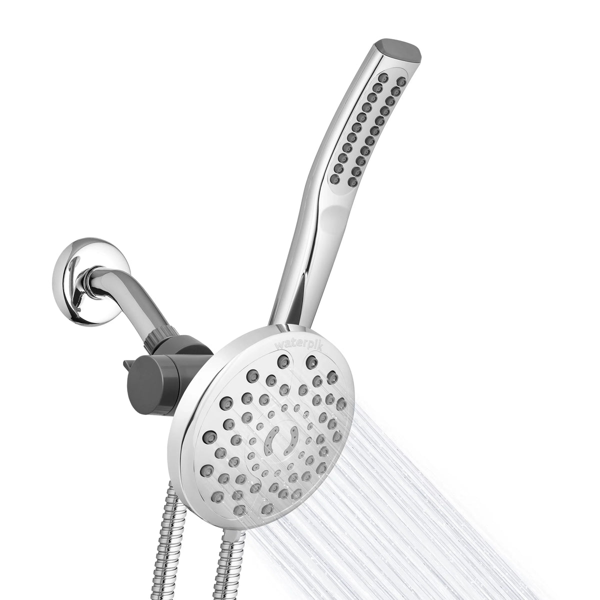 PowerWand Shower Spa PowerPulse Chrome, Combo Waterpik with Massage, XIB-633E-SBX-183ME