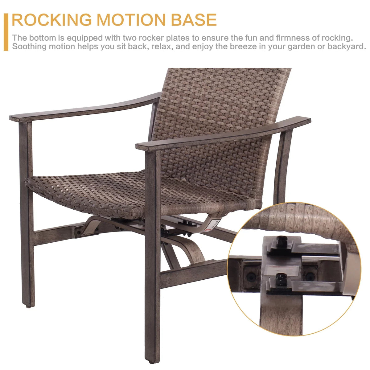 Table, Rocking BTU 33.8"x27.2" with Chairs & Propane Firepit exterior Set Gas Patio Piece All-climate Motion Conversation Furniture for 15000 5 Set Deck Table, Wicker Yard Garden Fire 4 Pit