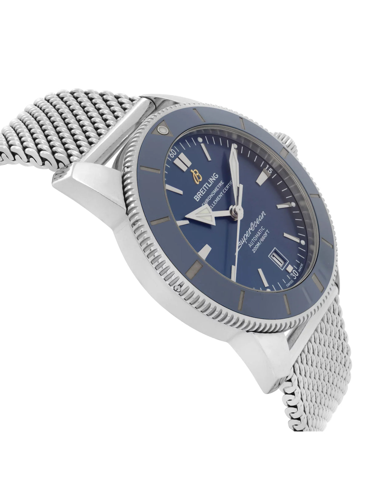 Breitling Watch Automatic Steel Mens AB2020161C1A1 Dial Super Heritage Blue