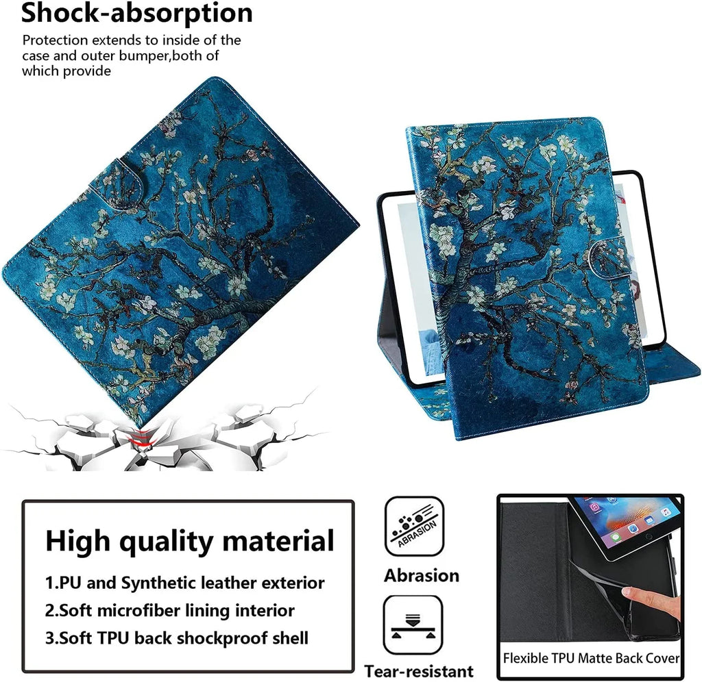 2018/2017/2016/2015), Fire Van 5th for Case Gogh 8 Stand Amazon Oil HD Kindle ing 8" (8th/7th/6th Gen,