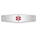 925 Plate inch W- Silver for Bracelet Women(L- Auriga 37inch, 9mm) Id Sterling Medical for
