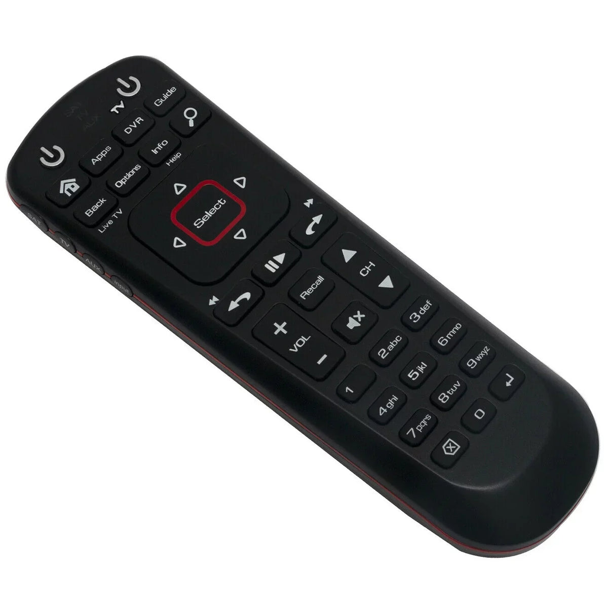 New TV Replaced for Remote Mode AUX Satellite SAT 52.0 Control w Receiver Dish