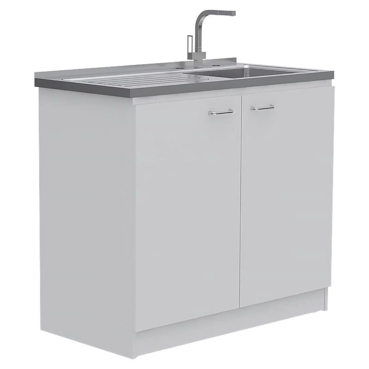Square Home Island Utility with Wood and Set Kitchen 2-Piece Sink
