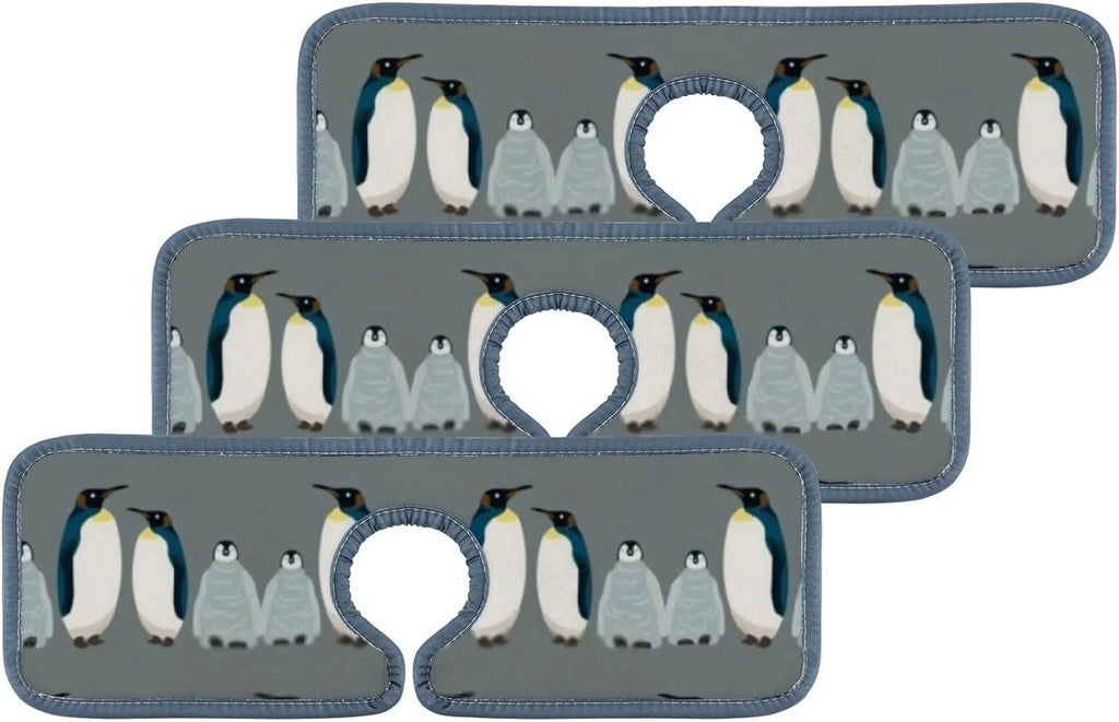 Bird Catcher, Mat, Sink Splash Sink Kitchen Countertop Washable Bath Absorbent Mats Drying Drip Microfiber GZHJMY Guard for Faucet Penguin Sea 3PCS Kitchen