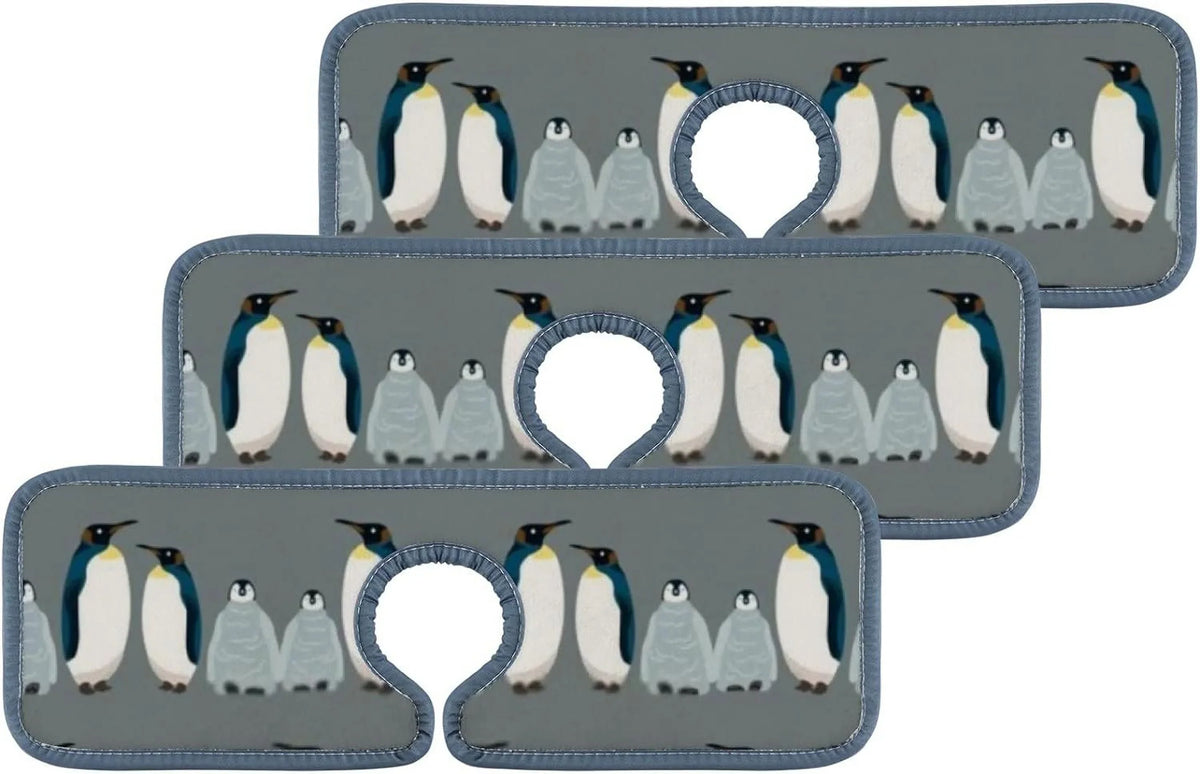Bird Catcher, Mat, Sink Splash Sink Kitchen Countertop Washable Bath Absorbent Mats Drying Drip Microfiber GZHJMY Guard for Faucet Penguin Sea 3PCS Kitchen
