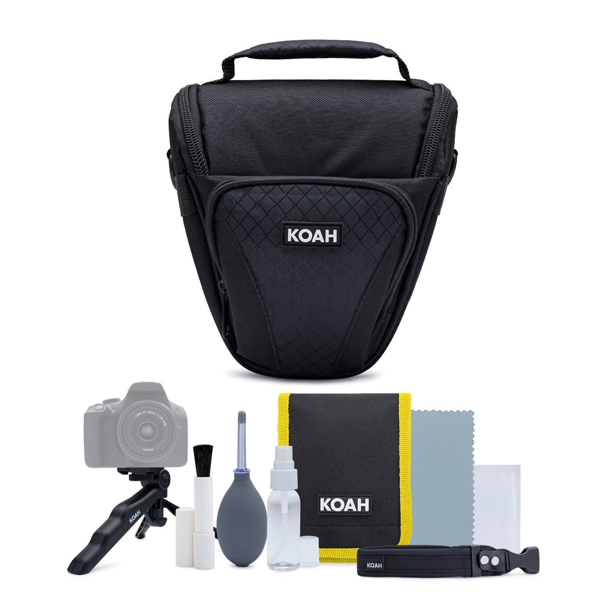 Alpha ZV-E1 Kit and Grip, 50mm Camera Mic (Black) with Mirrorless Lens,