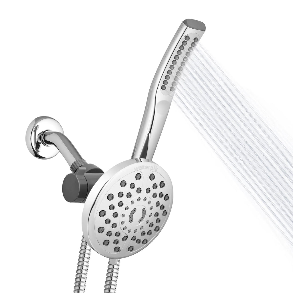PowerWand Shower Spa PowerPulse Chrome, Combo Waterpik with Massage, XIB-633E-SBX-183ME