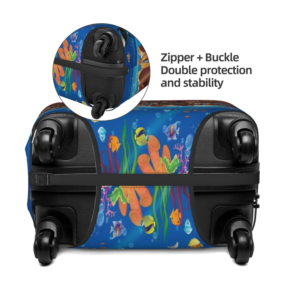 18-32 Noah'S - Ark2 Print Luggage Washable Inch Cover Fits Fashion Animals On Protector Luggage Junzan Suitcase