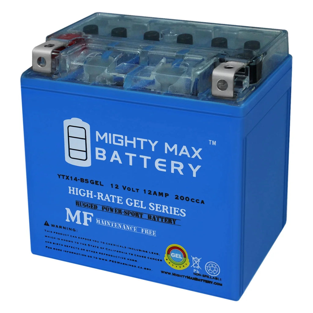 900 Aprilia Dorsoduro GEL Replacement for YTX14-BS 2017 Battery