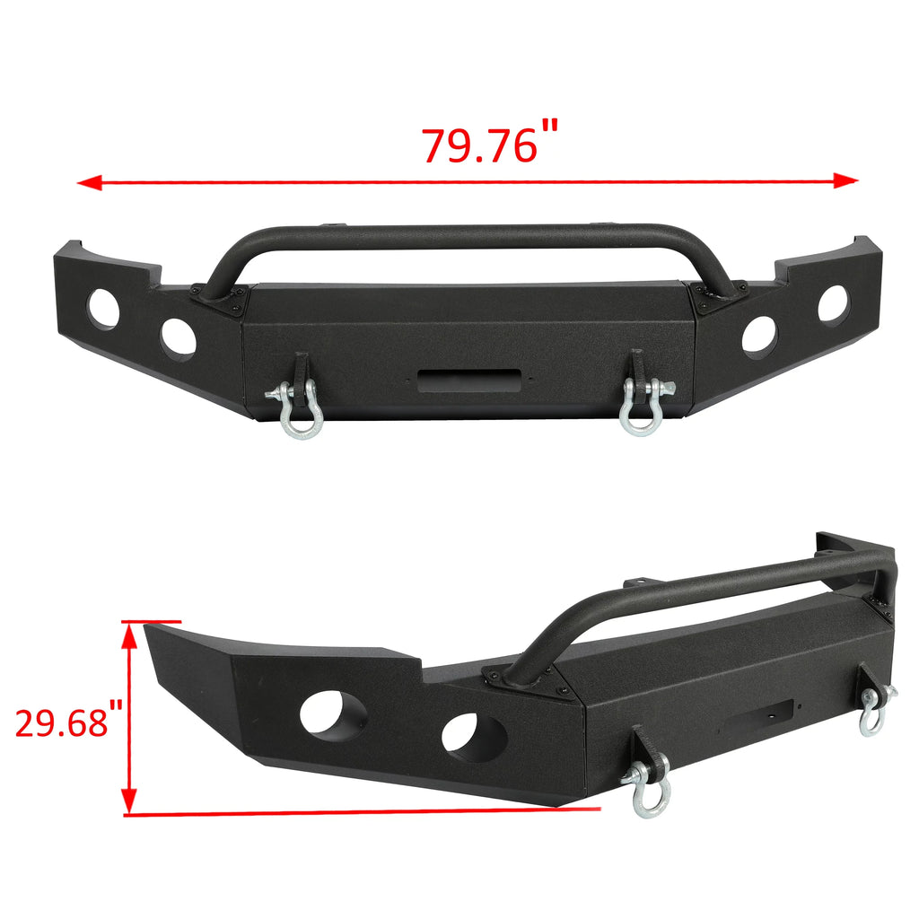 Front 2008 Push 2013 W/ 3-Piece 1500 D-Rings 2007-2013 HECASA Bar 2012 Bumper 2010 for Silverado 2009 Chevy Modular 2011