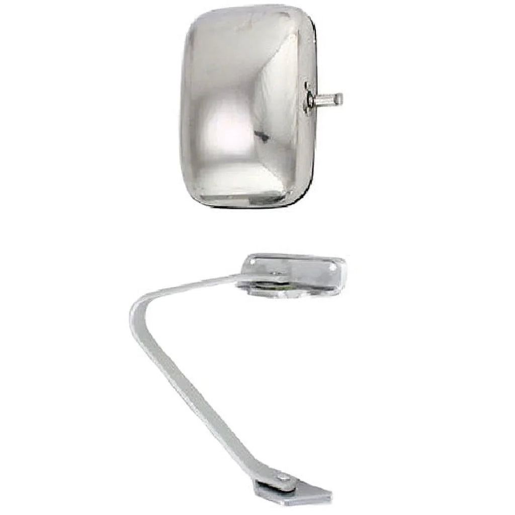 RH View Rear Swing Mirror 87-91 F-Series Side Truck For Pickup Chrome Lock Right