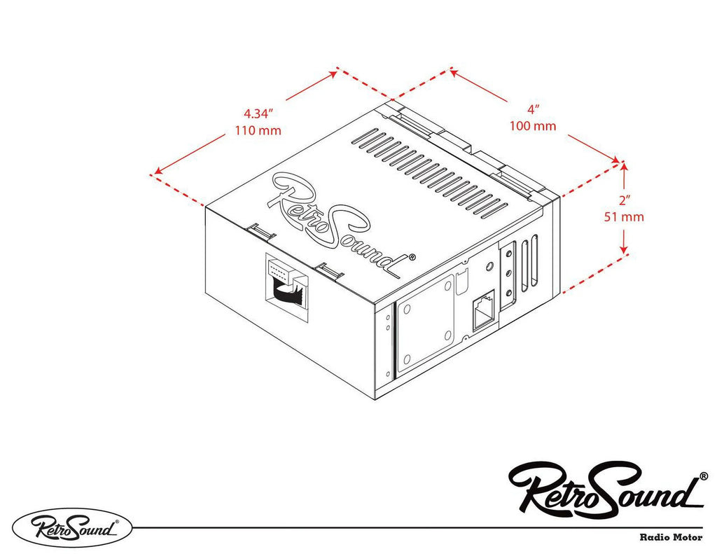 Ranchero Bluetooth, AM/FM RetroRadio with Features Compatible LACB-M1-121-55P-75PF4 1977-79 Include AUX,