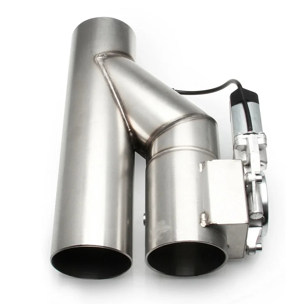 Top10 Electric Controller Valve Out Remote Pipe w/ Y E-cut Racing 2.5" Kit Exhaust 63mm