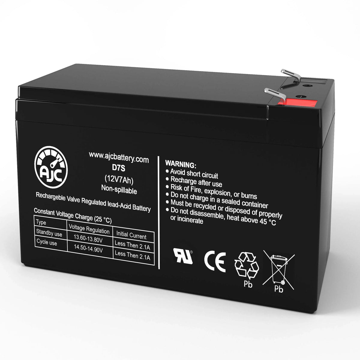 Brand AJC Pink Is Replacement Battery an Dirt Quad 25143061 Toy - Ride-On This 7Ah 12V Razor
