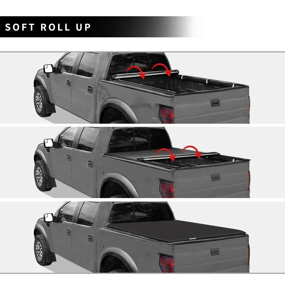 1500 Ram Rambox Bed Dodge Soft 2009-2023 for up Without Bed Tonneau Roll Cover 5.7 ft Truck Ledkingdomus