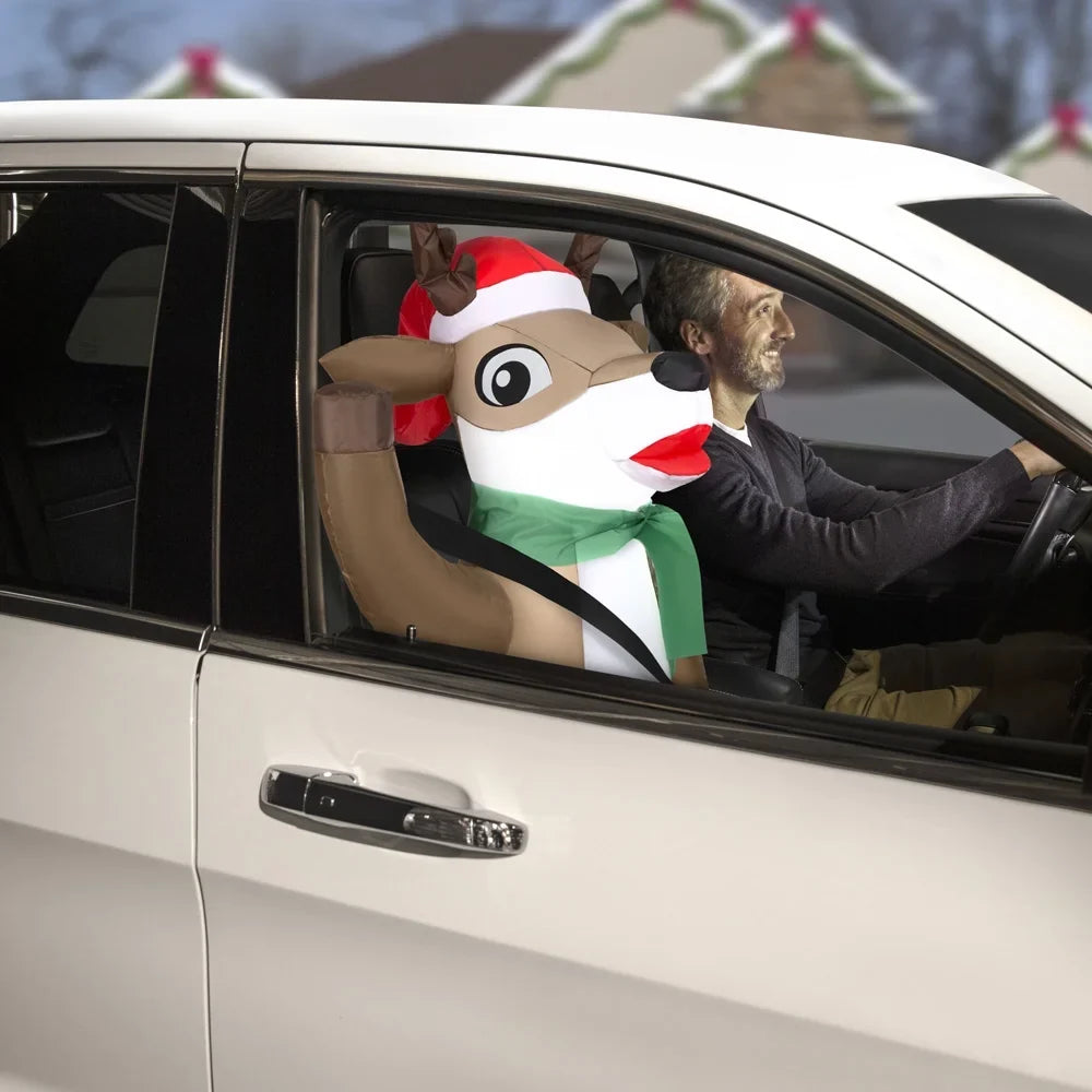 Reindeer Inflatables Airblown Buddy. Car