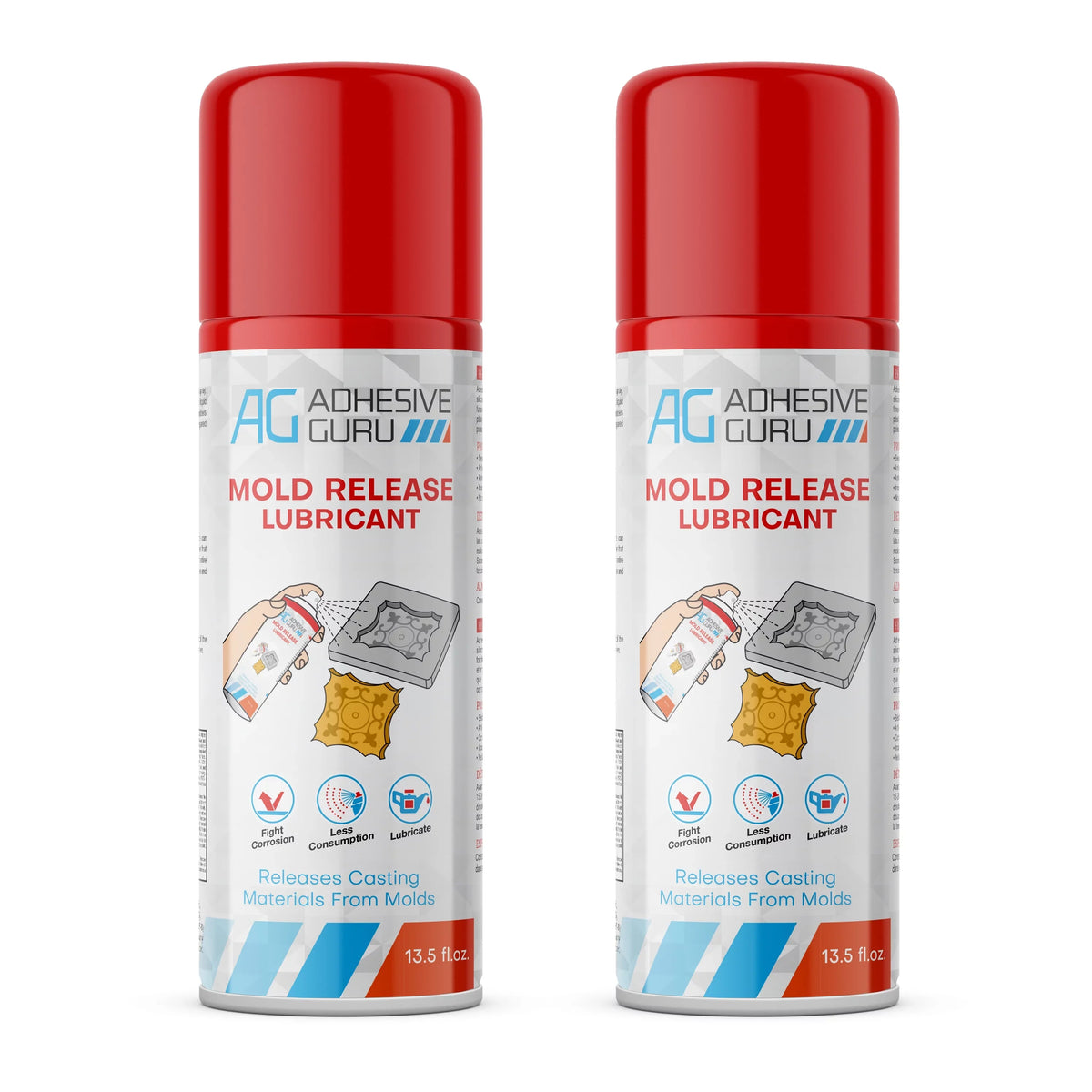Epoxy 2 (2 Adhesive for Silicone fl oz) Pack Spray Guru Release 13.5 x Mold Resin