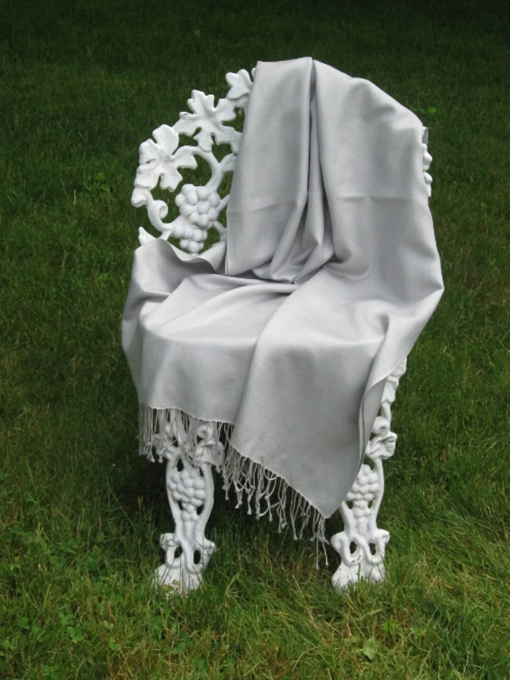 Scarf/Wool/Silk Grey) Shawl/Cashmere/Cashmere Scarf/Pashmina (Silver Scarf/Scarves/Shawl/Shawls/Stole/Wrap/Pashmina