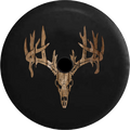 Tire Cover Hunting 2019 Skull 2018 Spare JL for Ghost Jeep RV Wrangler Skulls Antlers Deer 32 Camera Inch Backup Dark
