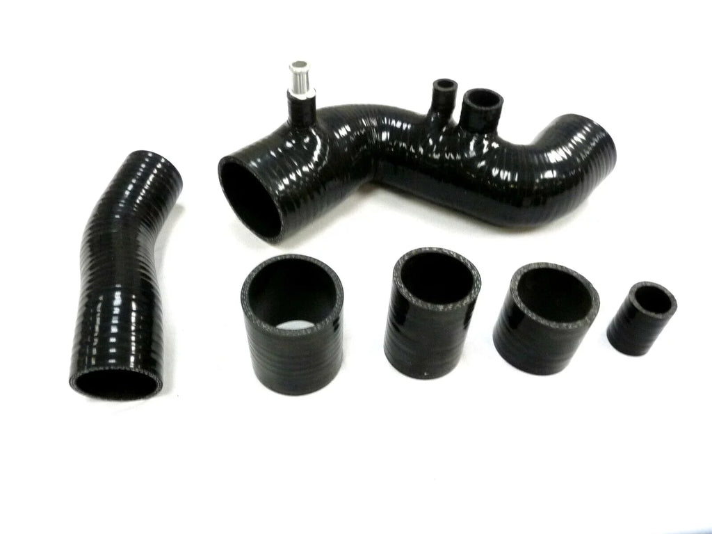 Kit to Fits Black 3S-GTE Toyota OBX Stainless Hose 1997 Radiator 1990 By MR2 Silicone