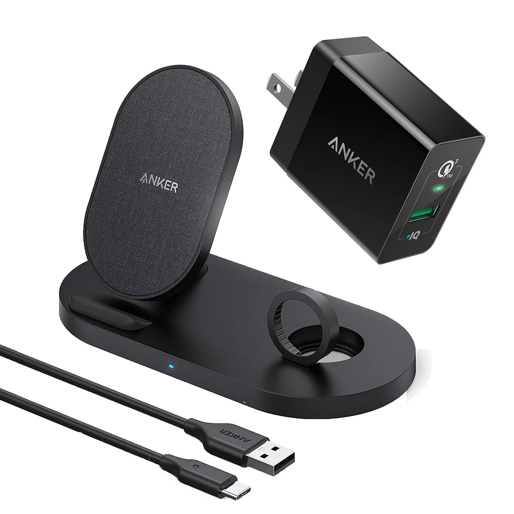 11 Anker Sense Charging 11, 2-in-1 Charger, Not Wireless iPhone Station SE/6/5/4/3/2/1, Charging Holder Pro Cable Watch Charging QC Watch (Watch PowerWave 2020, with with Included) SE Stand for