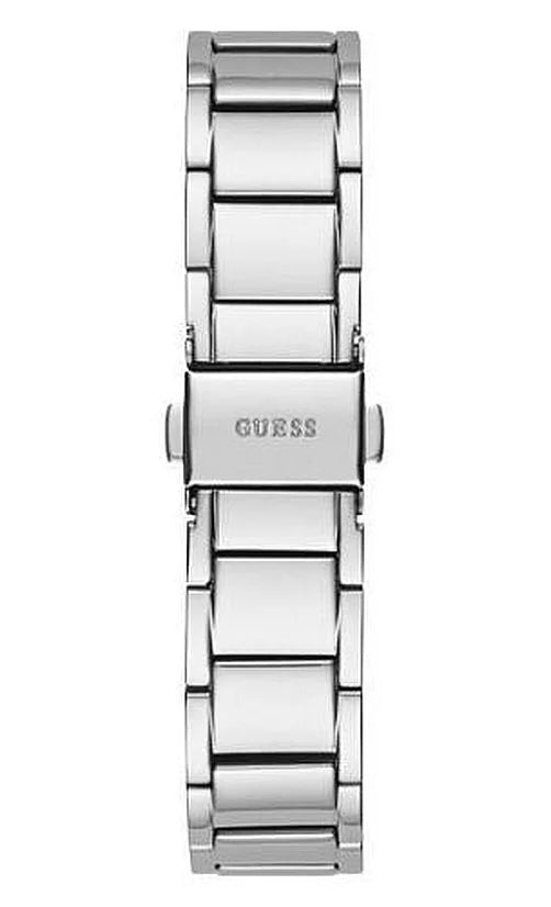 Crystallized Dial GW0403L1 Steel Watch Skeleton Stainless Guess Women's Glitz